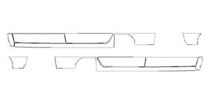 Rocker Panel PPF Kit | CHEVROLET SILVERADO 2500HD LT 2024