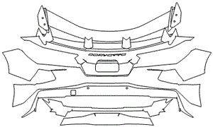 Rear Bumper Kit | CHEVROLET CORVETTE STINGRAY CONVERTIBLE 2024