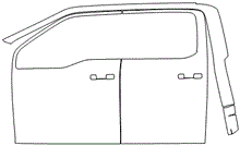 Load image into Gallery viewer, Left Side Door PPF Kit | FORD F-150 LARIAT 2024