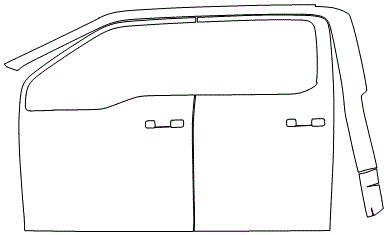 Left Side Door PPF Kit | FORD F-150 XL 2024