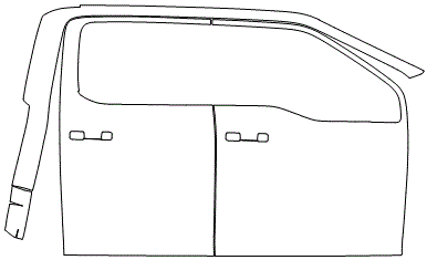 Right Side Door PPF Kit | FORD F-150 XL 2024
