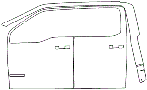 Left Side Door PPF Kit | FORD F-150 LARIAT 2024