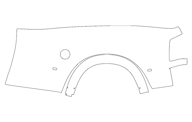 Left Side Outer Bed Panel Kit | RAM 3500 LIMITED LONGHORN 2026