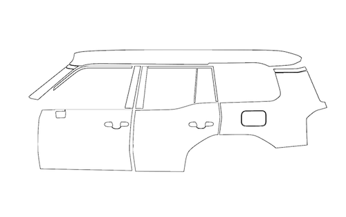 Left Side  PPF Kit | TOYOTA LAND CRUISER 2025