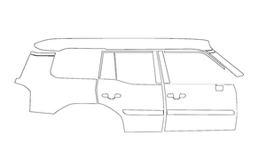  Right Side PPF Kit | TOYOTA LAND CRUISER 2024