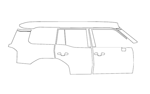  Right Side PPF Kit | TOYOTA LAND CRUISER 2025