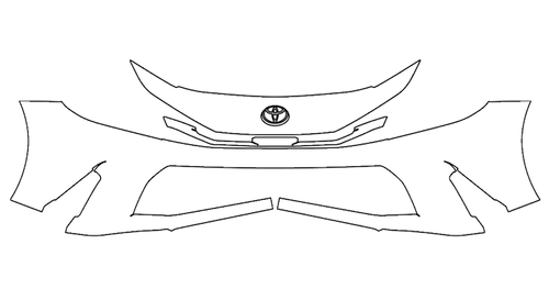 Front Bumper PPF Kit | TOYOTA CAMRY 2025