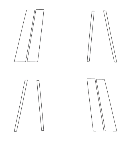 B Pillar Kit | LEXUS TX350 | TX500h F-Sport 2025