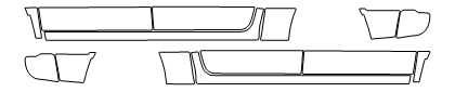 Rocker Panel PPF Kit | RAM 1500 CLASSIC SLT | TRADESMAN 2021