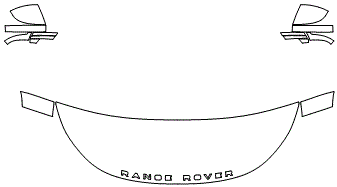 Standard Hood Fender & Mirror Kit | LAND ROVER RANGE ROVER EVOQUE S 2022 