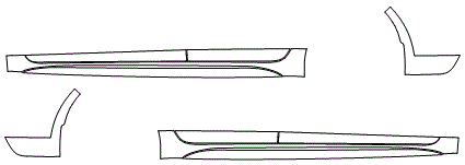 Rocker Panel Kit | TOYOTA COROLLA SEDAN SE - XSE - NIGHTSHADE 2023