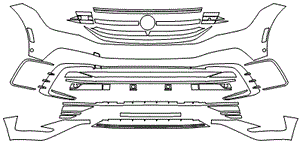 Bumper Kit | VOLKSWAGEN TIGUAN COMFORTLINE R-LINE HIGHLINE R-LINE 2024