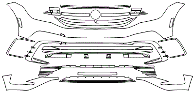 Bumper Kit | VOLKSWAGEN TIGUAN COMFORTLINE R-LINE HIGHLINE R-LINE 2023