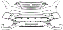 Load image into Gallery viewer, Bumper Kit | VOLKSWAGEN TIGUAN COMFORTLINE R-LINE HIGHLINE R-LINE 2024