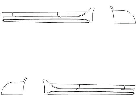 Rocker Panel Kit | JAGUAR XF SEDAN S 2016